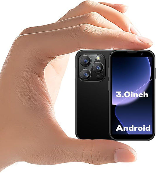 Mini teléfono inteligente negro